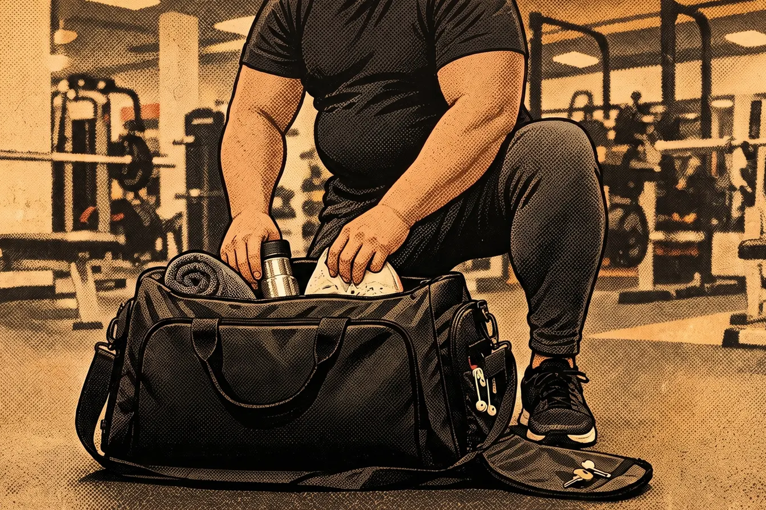 The Gym Bag Underneath Everything Else
