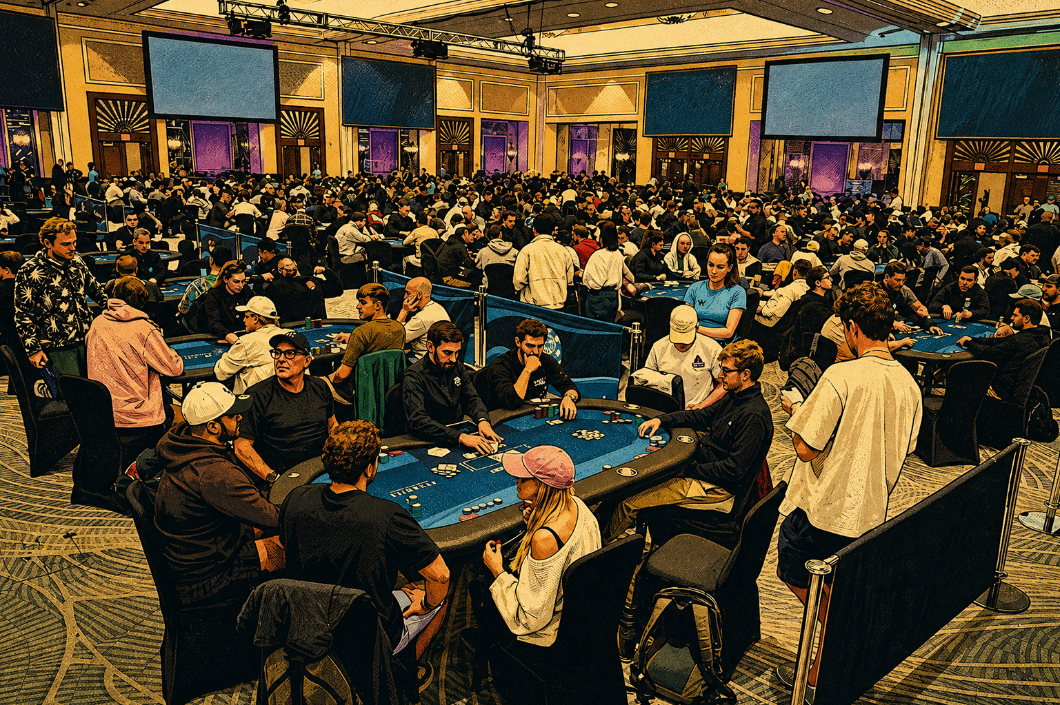 The Room Doesn't Feel Like a Poker Room Early On
